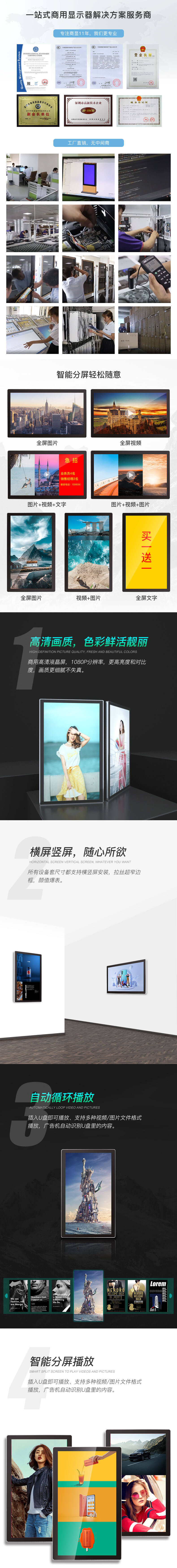 21.5寸電梯廣告機(jī)